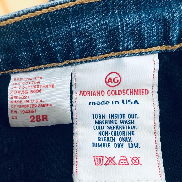 AG Adriano Goldschmied Jeans 28R Dark Wash Denim Stretch - Picture 4 of 10